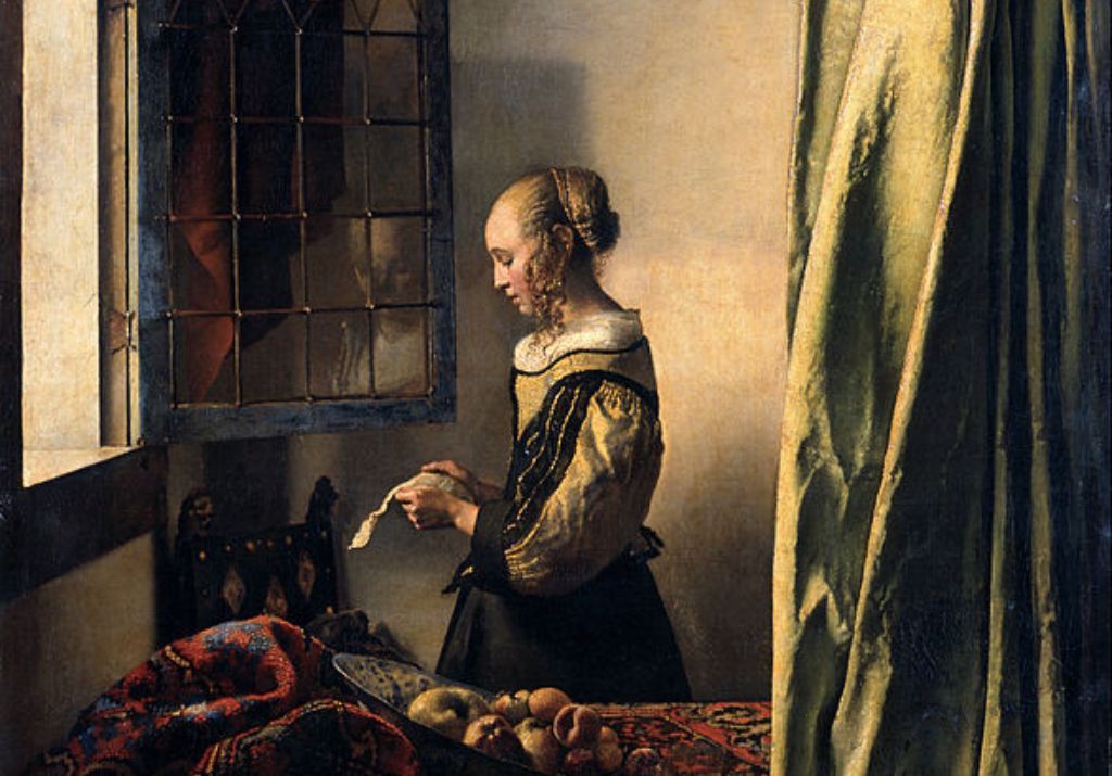 vermeer donna che legge una lettera