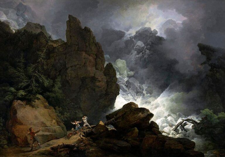 Philipp Jakob Loutherbourg - An Avalanche in the Alps