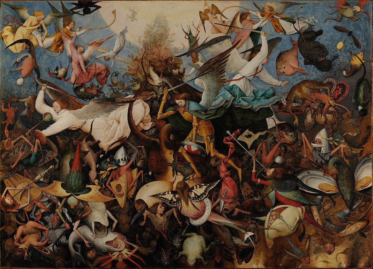 bruegel la caduta degli angeli ribelli